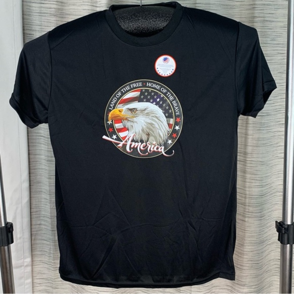 NWT Disabled Veterans National Foundation black short sleeve tee shirt.